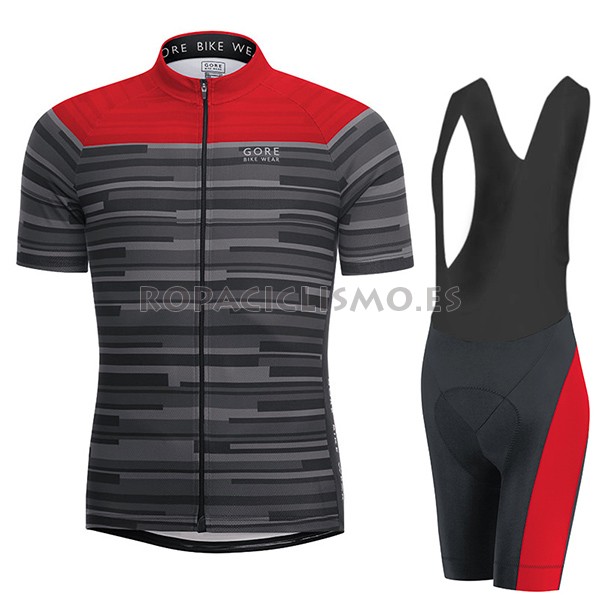 2017 Maillot Gore Bike Wear Power Stripes tirantes mangas cortas